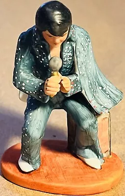 Vintage Elvis Presley Singing Bisque Miniature 3.25  Figurine By Royal Orleans • $29.99