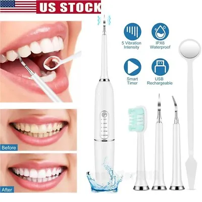 $14.35 • Buy Ultrasonic Dental Scaler Electric Tooth Cleaner Calculus Remover Teeth Whitening