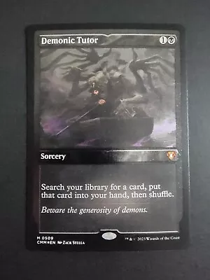 Demonic Tutor (Foil Etched) Mythic MTG Commander Masters • $60