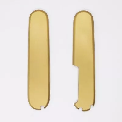 1 Pair Brass Knife Handle Scales For 91mm Victorinox Swiss New DIY Scales • $69.99