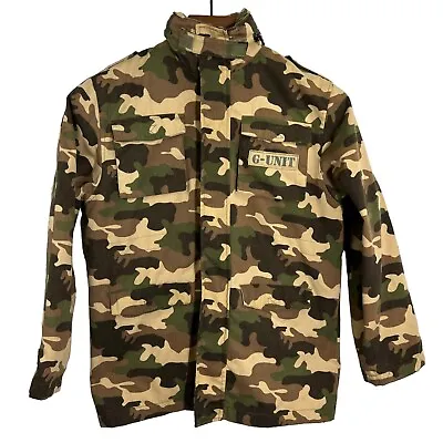 G-Unit Tools Of The Trade Camouflage Camo Full Zip Jacket Hood Size Small • $76.22