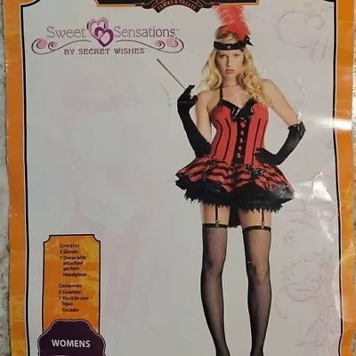 Cabaret Girl Halloween Costume Women's Adult Medium 8-10 • $22