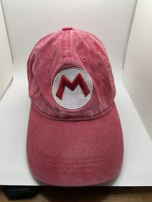 Mario M Strapback Red Hat Cap • $9.99