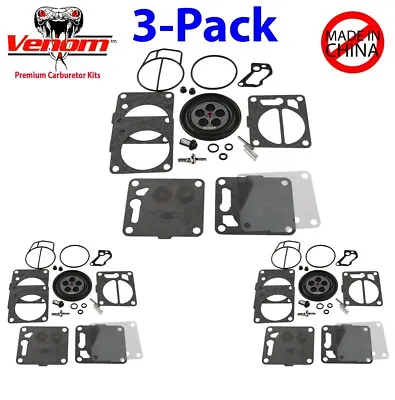 Carb Triple Rebuild Kit For Mikuni Super BN 38 44 46 Mm Carburetors SET Of 3 • $75.95