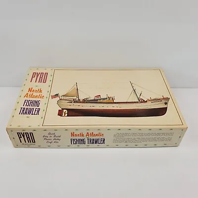 Vintage 1968 Pyro North Atlantic Fishing Trawler Ship Boat Model Kit HTF • $74.99