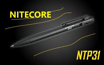 [Brand New] -NITECORE NTP31-  Bolt Action Tactical Pen Schneider Refillable • $21.99