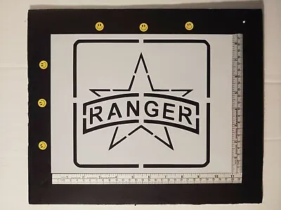 Army Ranger 11  X 8.5  Military Rangers Custom Stencil FAST FREE SHIPPING • $12.93