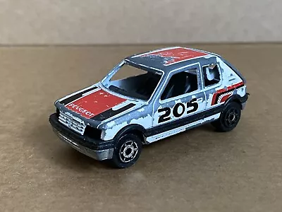 Majorette Peugeot 205 GTI 1:55 Scale Rare Die Cast 1986 White Restoration • £8