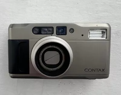 £144 • Buy Contax TVS II 35mm Compact Film Camera Zeiss Lens (Parts, Spares Or Repairs) 