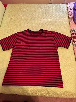 MARIMEKKO T-SHIRT And MATCHING SOCKS RED And BLUE EXTRA-LARGE MADE In FINLAND • $12