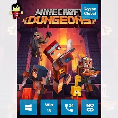 Minecraft Dungeons For PC Windows 10 Game Key Region Free • $29.80