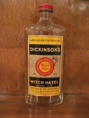 $16 • Buy Vintage Dickinson's Witch Hazel Pint Bottle 1930's 