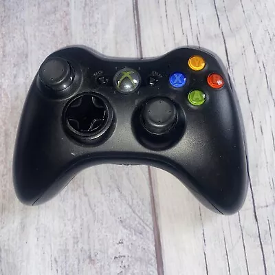 Official Microsoft Xbox 360 Black Wireless Controller Works • $18.69
