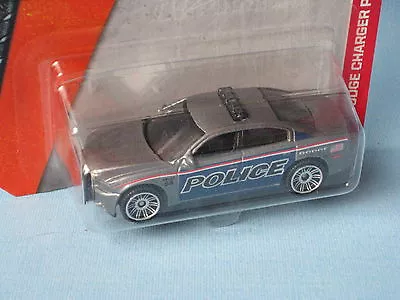 Matchbox Dodge Charger Police Car Silver Toy Model Car 70mm In BP • £9.99