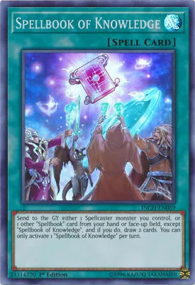 $6.95 • Buy Spellbook Of Knowledge Super Rare The Infinity Chasers -- Yugioh Card