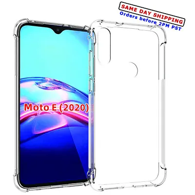 Anti-Scratch Flexible Clear Protective TPU Case Cover For Motorola Moto E (2020) • $13.81