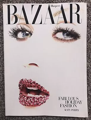 Harper’s Bazaar Magazine December 2010 Katy Perry Fabulous Holiday Fashion • £6.43