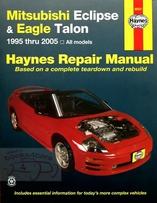 Eclipse Shop Repair Manual Mitsubishi Haynes Talon Service Eagle Book • $33.33