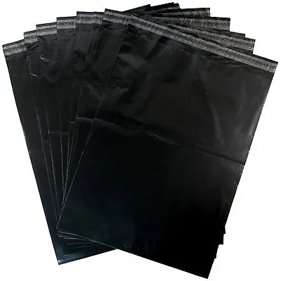 Black Coloured Plastic Poly Mailing Bags Postage Postal Protective Packaging • £2.02