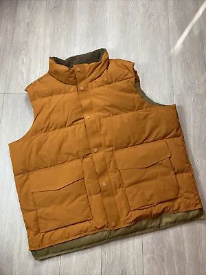 REI Puffer Vest Men’s XXL Down Insulated Burnt Orange Full Zip • $69.99