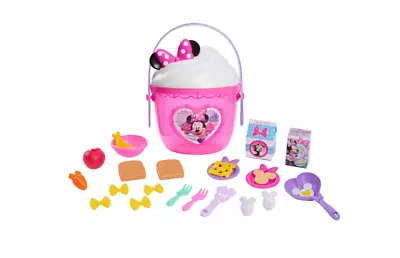 Disney Junior Minnie Mouse Fab Food Bucket 25-pieces Pretend Kitchen Playset • $28.99