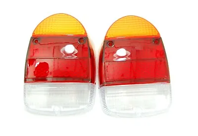 Tail Light Lens Color Amber Red & Clear Fits Volkswagen Type1 Bug 1968-1970 • $39.99