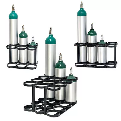 AireMed Oxygen Tank Cylinder Rack – Holds 6 8 Or 12 (EDC/M9) Tanks • $49