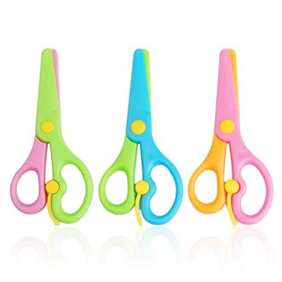 £5.18 • Buy Kuou 3 Pcs Children Safety Scissors Set, Toddler Scissors Age 3 Spring Loaded
