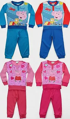 £10 • Buy Boys Girls Peppa Pig George Pyjamas Nightwear Pj's Age 2 3 4 5 6 New Free P&p