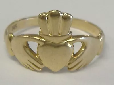 Vintage Solid 14k  Claddagh  Ring Size  7.5 • $374.99