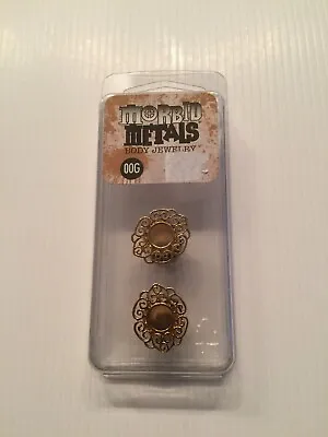 Morbid Metals 00g Fake Gold Plugs New In Box  • $8