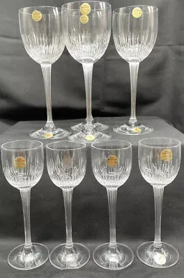 Schott Zwiesel Echt Bleikristall Set Of Cut Crystal Wine & Port Liquor Glasses • $55.99