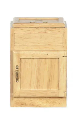 Dollhouse Miniature 2-Door Ice Box In Oak • $26.99