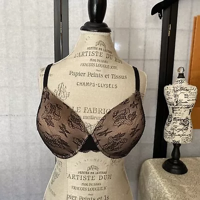 Victoria’s Secret BIOFIT Full Coverage Padded Push-up Wired Lace Bra 36 DD • $29.99