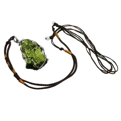 Jewelry Witchcraft Protection Magic Spell Healing Green Crystal Pendant Necklace • $12.39
