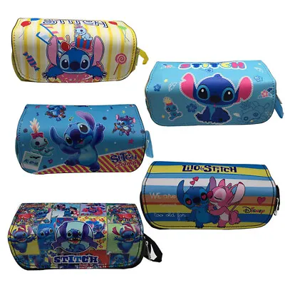 £8.39 • Buy Lilo-Stitch Pencil Bags Anime Totoro Student Stationery Bag Makeup Cosmetic Case