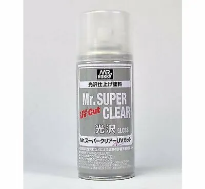  GSI Creos - Mr Hobby #B522 Mr. Super Clear UV Cut Gloss 170ml Spray • $15.99