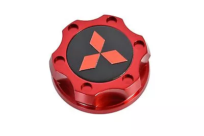 Red Cnc Billet Racing Engine Oil Fill Cap For 08-15 Mitsubishi Lancer Evo X  Rd • $24.95