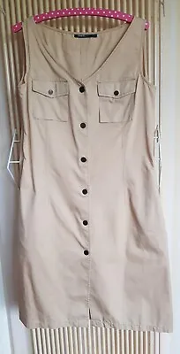 Cerruti Safari Style Cotton Dress Size L • £18