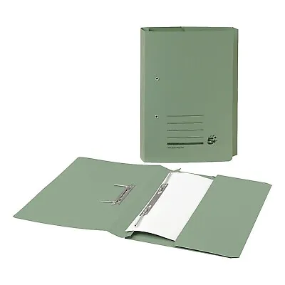 £29.99 • Buy 25  X Transfer Spring Files With Pocket~fits A4/foolscap~blue, Buff & Green 