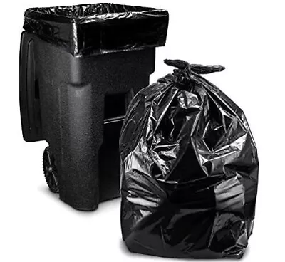 COMPACTOR Black Sacks | 280G BIN LINERS | Refuse/Rubbish/Waste/Bin Bags 25/100 • £37.99