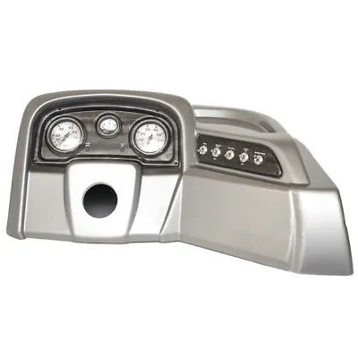 G3 Boat Steering Console Panel 73427404 | W/ Faria Gauges Silver STBD • $743.54