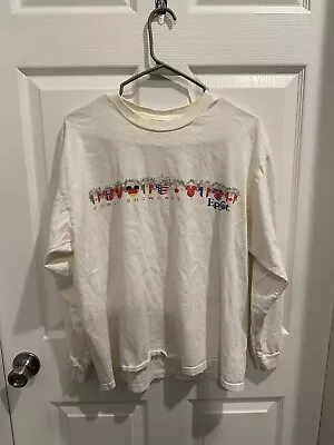 Walt Disney World Epcot World Showcase Mickey Mouse Long Sleeve Shirt Adult L • $15