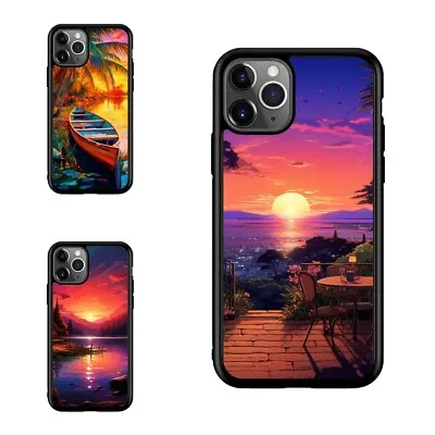 Protective Cover Scenery Different Times Evening For IPhone 11 12 13 Pro • $19.79