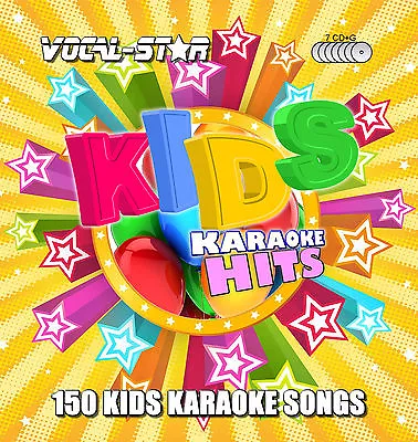 £17.99 • Buy Vocal-Star Kids Children Karaoke Cdg Cd+G Disc Set 150 Songs For Karaoke Machine