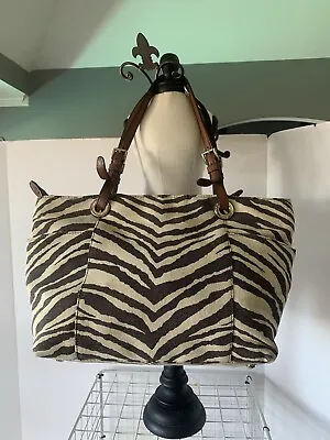 Michael Kors Handbag Zebra Print Used • $19.99