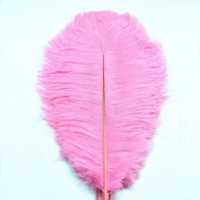 5 Pcs Soft Baby Pink Ostrich Feathers 15-20cm Millinery Crafts Firsts Quality • $7.45