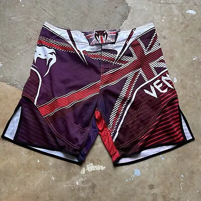 Venum Hero MMA Fight Shorts UK United Kingdom Flag White Red Men’s Size 34 • $49.99