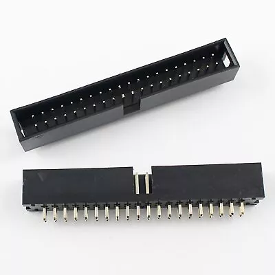 5Pcs 2.54mm 2x20 Pin 40 Pin Straight Male Shrouded Box Header PCB IDC Connector • $1.29