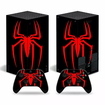 Xbox Series X Console Skin Sticker Decal Spiderman + 2 Controller Skins • $16.95